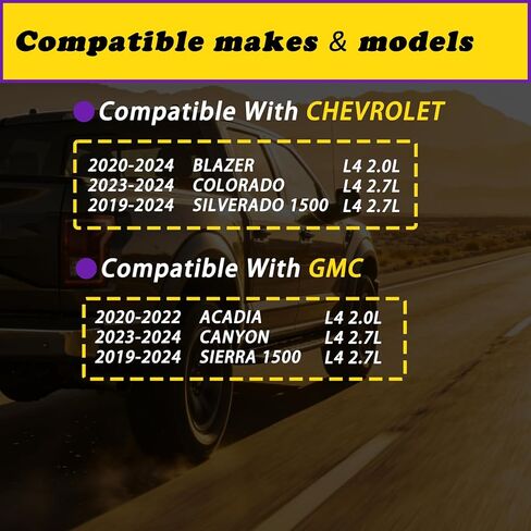 Engine Variable Valve Timing VVT Solenoid Compatible with Chevrolet Silverado 1500 Colorado Blazer Fit for Gmc Sierra 1500 Canyon Acadia Fit for Cadillac XT5 XT6 L4 2.0L 2.7L 19-24 Replaces 12709014 in Saudi Arabia