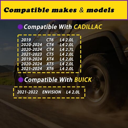 Engine Variable Valve Timing VVT Solenoid Compatible with Chevrolet Silverado 1500 Colorado Blazer Fit for Gmc Sierra 1500 Canyon Acadia Fit for Cadillac XT5 XT6 L4 2.0L 2.7L 19-24 Replaces 12709014 in Saudi Arabia