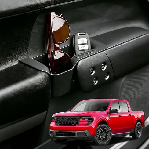 Door Handle Storage Box for 2022-2026 Ford Maverick Accessories,4PCS Front Rear Door Side Storage Box Handle Inserts for Maverick Inner Door Tray Organizer,Storage Space by Grab Handle Pocket in Saudi Arabia