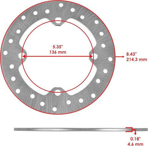 Caltric Front or Rear Brake Rotor Disc Compatible with Can-am Commander 705600684 705-600-684 in Saudi Arabia