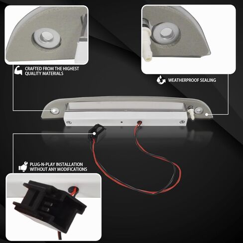 Autozensation متوافق مع 2000-2004 Ford Focus 3/5 باب هاتشباك، عدسة دخان مصباح الفرامل الثالث LED in Kuwait