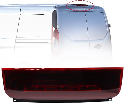 DT1Z-13A613-A ضوء توقف مركزي عالي التركيب ضوء الفرامل الثالث مناسب لسيارة Ford Transit Connect 2014-2023 استبدل 923-299 بمصابيح LED داخلية in Kuwait