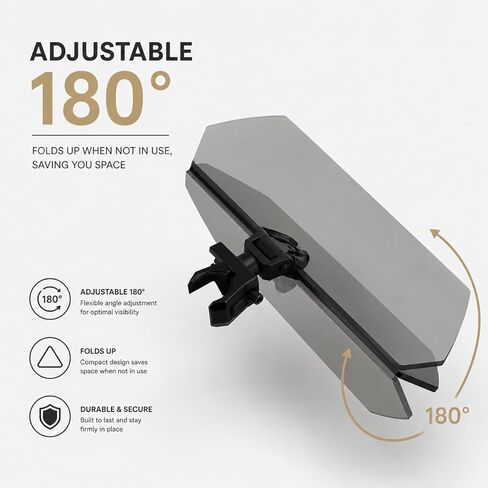 UTV Sun Visor for Massimo Buck 250 2020-2026, Adjustable Anti-Glare Side by Side Visor with Clip-On Design, No-Drill Installation Fits 1.5"-2" Roll Bars in Saudi Arabia