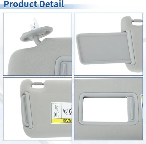 واقي من الشمس على الجانب الأيسر مناسب لسيارة Lexus GX460 2010-2023 لسيارة Toyota Land Cruiser & Prado KDJ155 / KDJ150 2009-2023 استبدال رقم 74320-60D22-A0 ظل حماية من الشمس رمادي in Kuwait