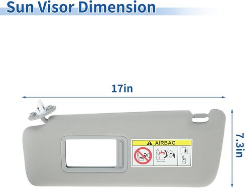 واقي من الشمس على الجانب الأيسر مناسب لسيارة Lexus GX460 2010-2023 لسيارة Toyota Land Cruiser & Prado KDJ155 / KDJ150 2009-2023 استبدال رقم 74320-60D22-A0 ظل حماية من الشمس رمادي in Kuwait