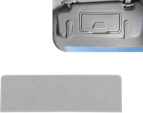 Car Sun Visor Extender, 15" x 4.65" Adjustable Sunvisor Extension, Anti Glare Clip-on Side Sun Blocker, Universal for Most Cars, Trucks, SUVs (Gray) in Kuwait