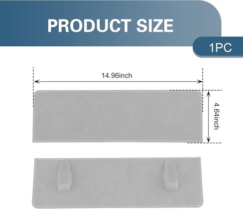 Car Sun Visor Extender, 15" x 4.65" Adjustable Sunvisor Extension, Anti Glare Clip-on Side Sun Blocker, Universal for Most Cars, Trucks, SUVs (Gray) in Kuwait