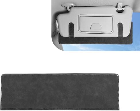 Car Sun Visor Extender, 15" x 4.65" Adjustable Sunvisor Extension, Anti Glare Clip-on Side Sun Blocker, Universal for Most Cars, Trucks, SUVs (Gray) in Kuwait