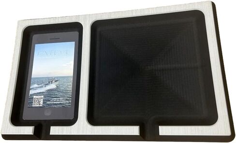 | SeaDek | 20mm Double Dash for Boat | Foam Cell Phone & Accessories Boat Dash | Adhesive Backing | Separate Compartments for Phones & Fishing/Boating Tools | Cool Gray/Black in Saudi Arabia