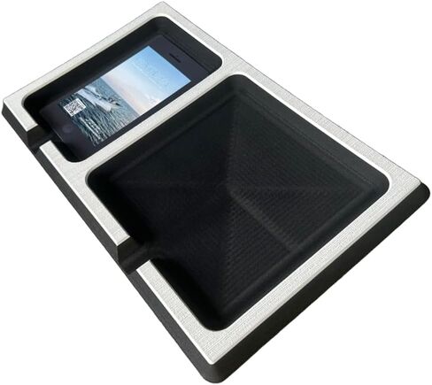 | SeaDek | 20mm Double Dash for Boat | Foam Cell Phone & Accessories Boat Dash | Adhesive Backing | Separate Compartments for Phones & Fishing/Boating Tools | Cool Gray/Black in Saudi Arabia