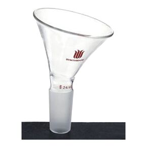 F392475 Synthware Powder Funnel, 60° Offset, 75 mm Top Diameter, 24/40 Joint