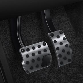 Spigen Stuttgart Type B (Convex Pedal) Designed for Tesla Model 3 & Y Non-Slip Performance Stainless Steel Foot Pedal with EZ Slide [Not Compatible with Model 3 2024 Refresh]