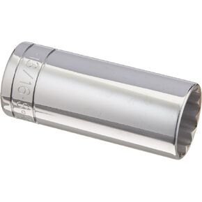 SK Professional Tools 42426 3/8 in. Drive 12-Point Fractional Deep Chrome Socket – 13/16 in., Cold Forged Steel Socket with SuperKrome Finish, Made in USA