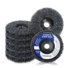 10 PCS - Paint Stripping Wheel Disc Abrasive, Remove Paint Coating Rust Welds Oxidation - Efficient Strip Disc for Metal Surface Preparation & Angle Grinding - (4-1/2" x 7/8")