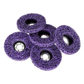 10 Packs 4-1/2 x 7/8 Strip Discs Stripping Wheel (Purple) Fit for Aluminum, Stainless Steel, Wood, Glass, Steel, Copper, Stone Surface Grinding and Polishing