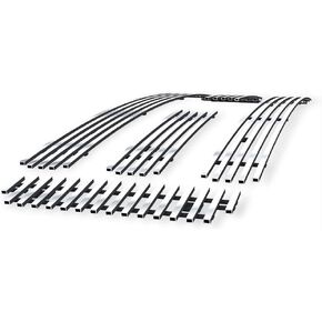 APS Compatible with Ford Excursion & F-250 & F-350 & F-450 & F-550 2005-2007 Honeycomb Style Between Bars Main Upper Stainless Steel Black 8x6 Horizontal Billet Grille Insert F65799J