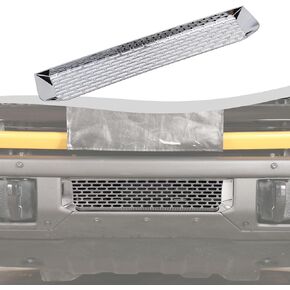 Front Bumper Grill Inserts Grille Insert Mesh Cover Guard Compatible with 2021-2024 Ford Bronco Exterior Accessories(Black)