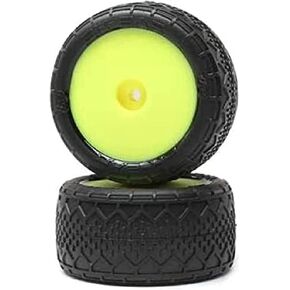 Losi BK Bar RR Mounted Yellow 2 Mini-B LOS41016 RC Tire