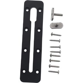 2 PCs Kayak Rails, Kayak Rails, Kayak Accessory Mounting Rails, Kayak Gear Rails for Fishing Rod Holders, Fishing Gear, Cup Holders, Camera Mounting Includes 16 PCs Screws and 4 PCs Rails T-Nut