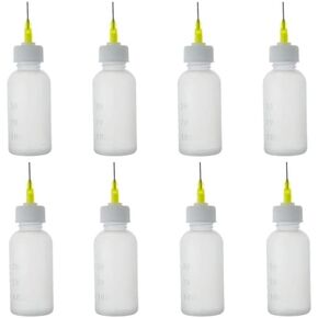 8 PCS Needle Glue Bottle Precision Tip Applicator Bottle Squeeze Plastic Bottles Dispensing Needle Precisely Delivery Grease for Gluing DIY Crafts Projects
