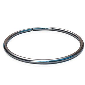 Black Belly Button Ring Blue Opal - 20G Belly Rings 9mm Inner Diameter - Tiny Belly Hoop Piercings For Women