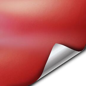 VViViD Satin Matte Red Vinyl Wrap Roll with Air Release Technology (1ft x 5ft)