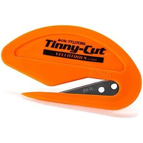 TinnyCut safe cutting tool for paper, vinyl wraps, film, sign making | Lightweight and easy to use for precision cutting | Titanium blade for extra sharpness