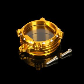 3D CNC Perspective Clear Cam Cover Compatible with GROM 125 MSX125 / SF 2014-2023,Monkey 125 2018-2022,Super Cub 125/Trail 125 /CT125/Dax 125 ALL YEARS (GOLD)