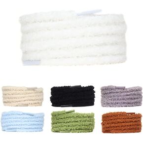 Puffy Shoe Laces 9/32" Trendy colors - Fluffy Shoe Laces, Fuzzy Laces, Fuzzy Shoe Laces