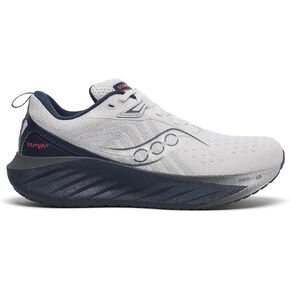 Saucony Men's Triumph 22 Sneaker, Cloud/Navy, 11.5 Wide