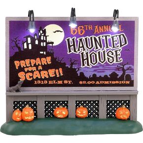 Lemax Village Collection - Spooky Town Haunted House Billboard # 34075