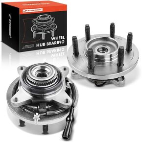 A-Premium 2 × محمل العجلة الأمامية ومجموعة المحور مع ABS و6 عروات متوافقة مع Ford Expedition 2007-2010 وLincoln Navigator 2007-2010، الدفع الرباعي فقط