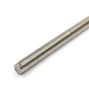 Fully Threaded Rod Stud M6x100mm Thread Pitch 1mm 304 Stainless Steel Bar Studs Rods for Anchor Bolts, Clamps, Hangers, U-Bolts, 2 Pcs