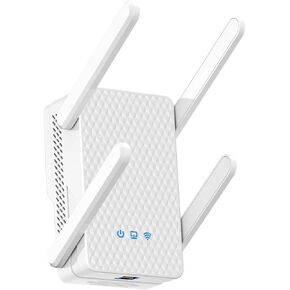 10X Faster WiFi 6 Extender Signal Booster, 3Gb/s Internet Booster Up to 12000Sq.ft and 256+ Devices for Home, Wireless Repeater w/Gigabit Ethernet Port, 1-Tap Setup (5GHz / 2.4GHz), Access Point in Kuwait