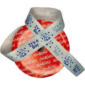 شريط أزرق لاستحمام الطفل - شريط استحمام من الساتان، مقاس 2.54 سم × 10 ياردات لكل منهما - شريط مثالي للأطفال للكشف عن الجنس، واحتفالات الأطفال حديثي الولادة، وحفلات أعياد الميلاد، والحرف اليدوية، وتغليف الهدايا in Kuwait