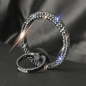 Bling Magnetic Cell Phone Ring Holder Grip Compatible with MagSafe，Glitter Sparkle Magnet Finger Phone Ring Grip Stand Holder Compatible with iPhone 15 14 Plus 13 12, Pro, Pro Max, Mini（Silver）