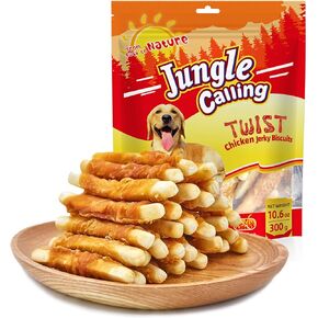 Jungle Calling Chicken Biscuits Dog Treats, Rawhide Free Soft Chewy Treats for Training Rewards,10.6oz