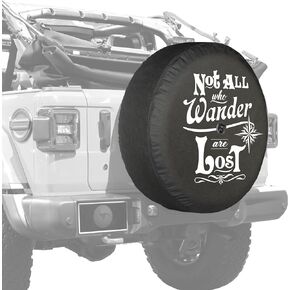 Boomerang - Not All Who Wander are Lost - 32" Soft JL Tire Cover for Jeep Wrangler JL (with back-up camera) - Sport & Sahara (2018-2024)