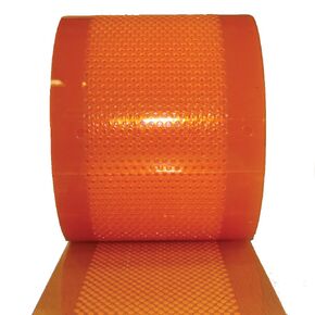 Aleco 175106 Clear-Flex II PVC Standard Airstream Strip Door Bulk Roll, 300' Length x 8" Width x 0.08" Thick, Amber