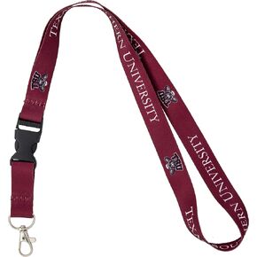 Desert Cactus Texas Southern University Lanyard Tigers Car Keys ID Badge Holder Keychain Detachable Breakaway Snap Buckle (Burgundy)