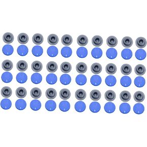 200 Pcs Aluminum plastic cover glass port stopper Butyl flip off cap headspace vial injection vial adherable injection ports plastic carafe Vial Stopper jar rubber clamshell seal