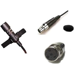 ميكروفون ذو طية صدر السترة مزود بموصل صغير XLR TA4F ذو 4 دبابيس لجهاز Shure Wireless