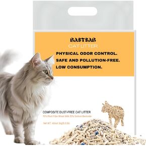 Mix Natural Straw cat Litter,odorless cat Litter,Smart cat Litter,flushable Litter,dust Free,Lightweight Litter,6.61lb/Pack