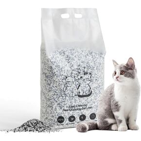 Premium Cat Litter, 99.9% Dust Free,Low Tracking Silicone Cat Litter with Superior Odor Control,Lightweight,Strongly Absorbent,Hard Clumping,Non Sticky Claws, 8.8 Pounds Total (2-Pack)