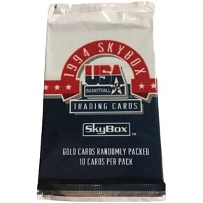 1994 Skybox USA Basketball 10 Card Pack - بطاقات ذهبية عشوائية in Saudi Arabia
