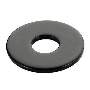 #10 x 11/19" OD Stainless Flat Washers, 11/19" Outside Diameter, 1/23" Thickness, Black Finish 18-8 (304) Stainless Steel, 50 PCS