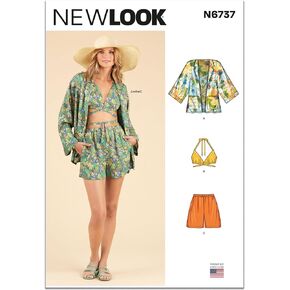 New Look Misses Sportswear Sewing Pattern, Multicolor