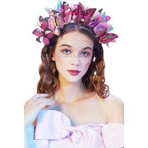 Coucoland فراشة قطع زينة عقال الحجاب عقال قطع زينة فراشة خوذة لديربي الشاي حفلة الهالوين in Kuwait