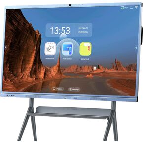 Smart Board, 65 Inch All in One Interactive Whiteboard with 4K UHD Touch Screen Flat Panel, Digital Electronic Whiteboard Built in Dual System and 20MP Camera for Classroom (65)