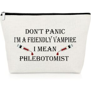 Dental Hygienist Cosmetic Case, Inspirational Gift for Dentist, Travel Cosmetic Pouch